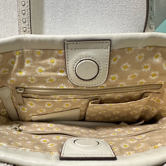 Retired Brighton Cream and Wicker Floral Tote Bag With Dustbag - Picture 9 of 16